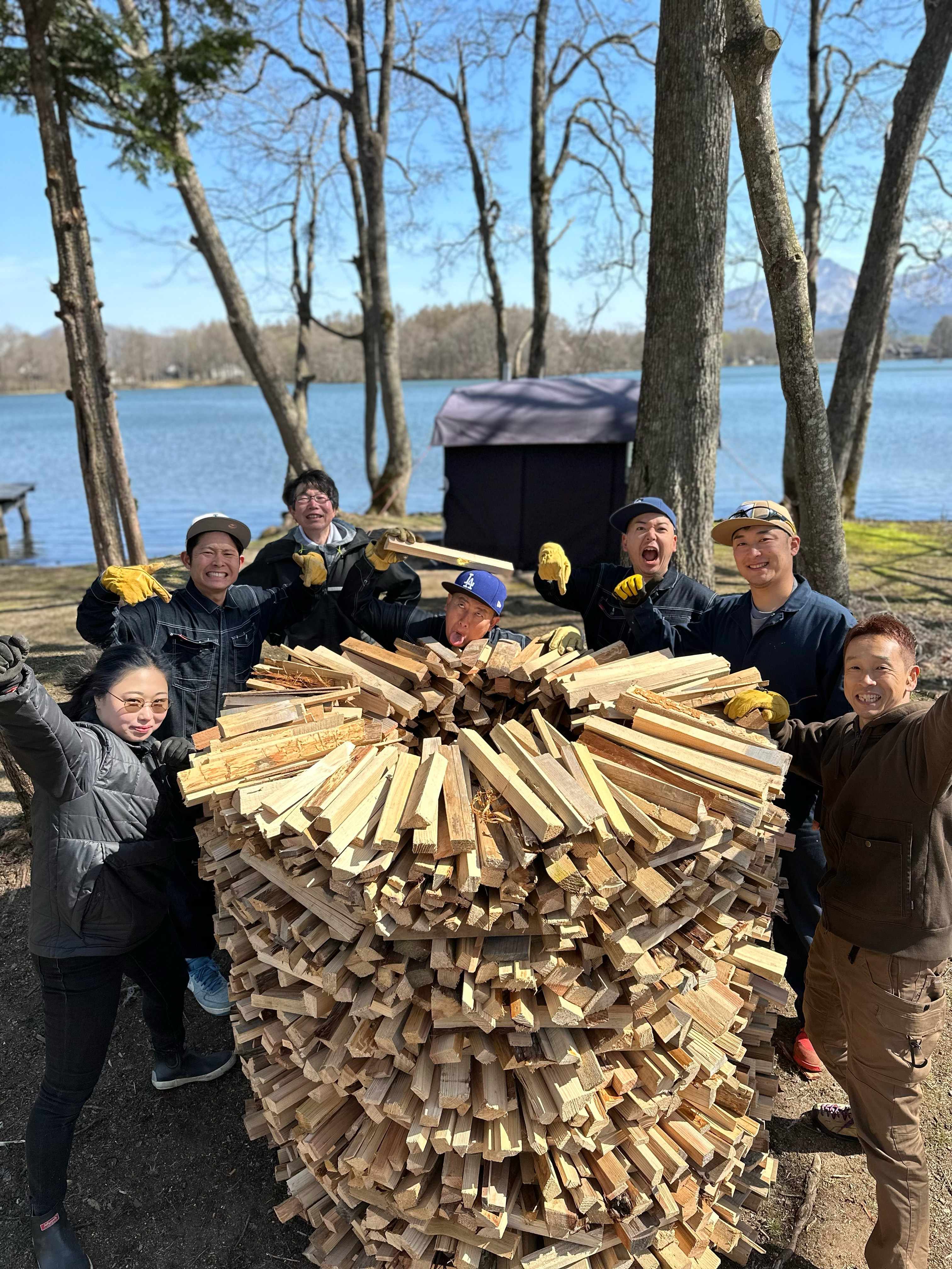 会津産間伐材の自家製薪
